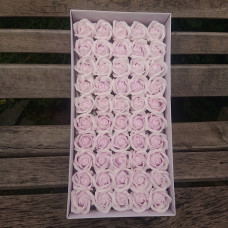  Розы мыльные  3-х слойные 5,5*4.Цвет бледно-фиолетовый 50 шт