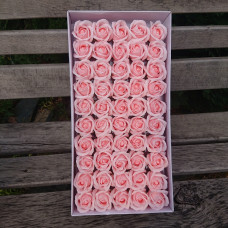 Розы мыльные  3-х слойные 5,5*4 .Цвет розовый 50 шт